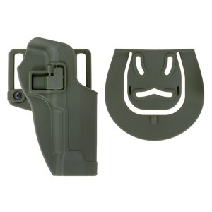 Quickly Pistol Holster with Locking Mechanism for M9 - Olive [CS]